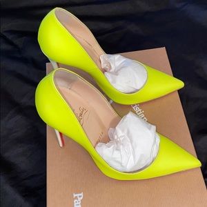 Louboutin So Kate 120 Fluo Mat/Jazz Calf Heel 36.5
